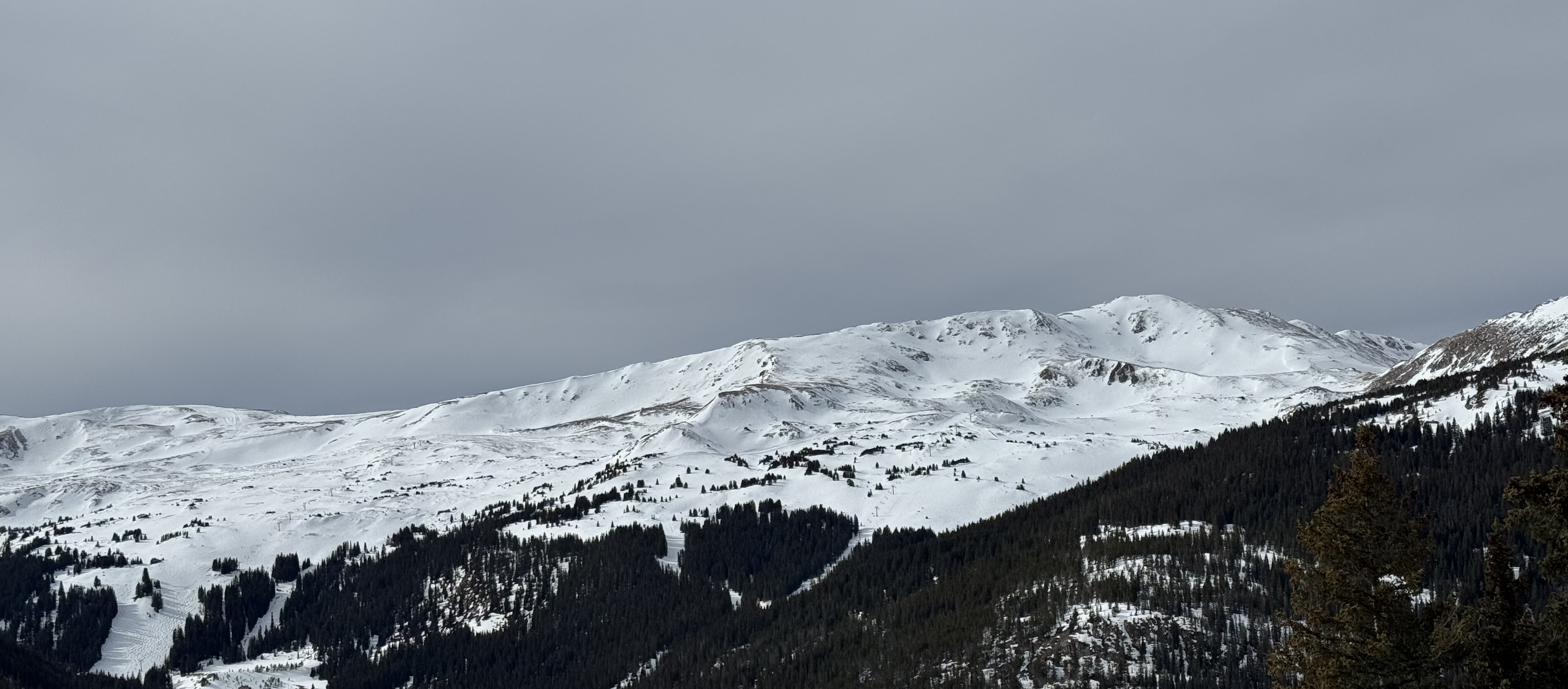 Snow-covered mountain view in Colorado